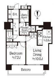 コスモポリス品川 15階 間取り図