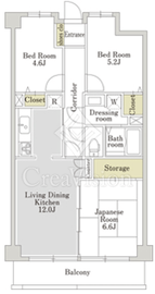 アーバンパーク常盤台公園 D504 間取り図