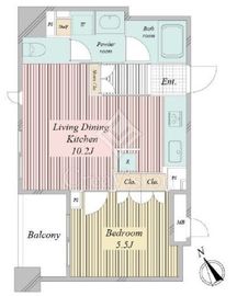 アクティ東仲通り 713 間取り図