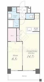 ベレッツァ文京 502 間取り図