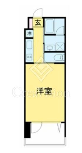 フラット中目黒 505 間取り図