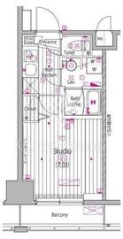 ガーラ・ステーション横濱関内 5階 間取り図