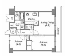 DeLCCS亀戸Ⅱ 203 間取り図