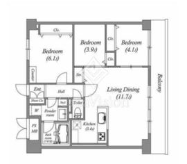 DeLCCS亀戸Ⅱ 602 間取り図