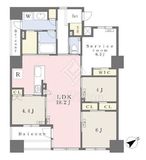 シェフルール横濱鶴見 5階 間取り図