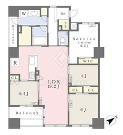 シェフルール横濱鶴見 5階 間取り図