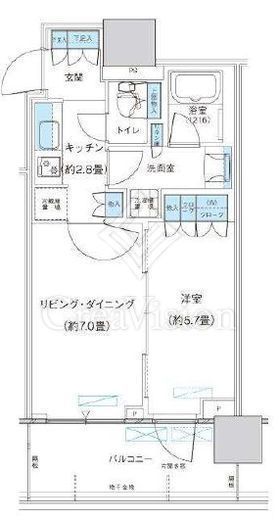 パークシティ柏の葉キャンパス ザ・ゲートタワー ウエスト 1001 間取り図