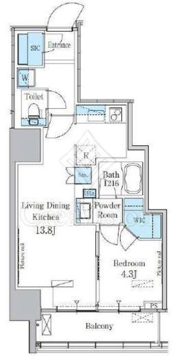パークアクシス横濱関内SQUARE 9階 間取り図