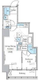 パークアクシス横濱関内SQUARE 9階 間取り図
