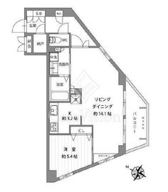 ルピナス阿佐ヶ谷 4階 間取り図