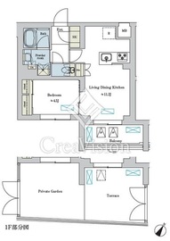 ブリリアイスト洗足池の杜 212 間取り図