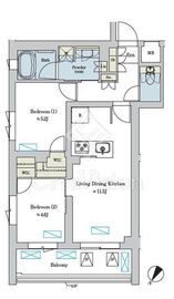 ブリリアイスト洗足池の杜 210 間取り図