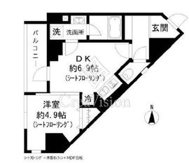 GRAND三軒茶屋WEST 301 間取り図