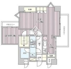 朝日ラ・パリオ等々力台 6階 間取り図