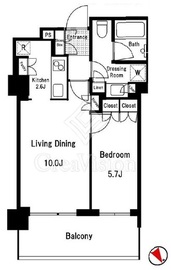 パークコート神宮前 The Forest 528 間取り図