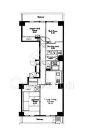 芝浦スクエアハイツ 2001 間取り図