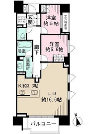 プラウド神楽坂 10階 間取り図