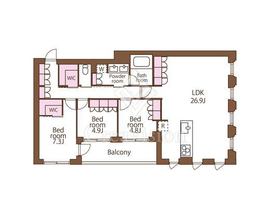 Embassy Suite 102 間取り図