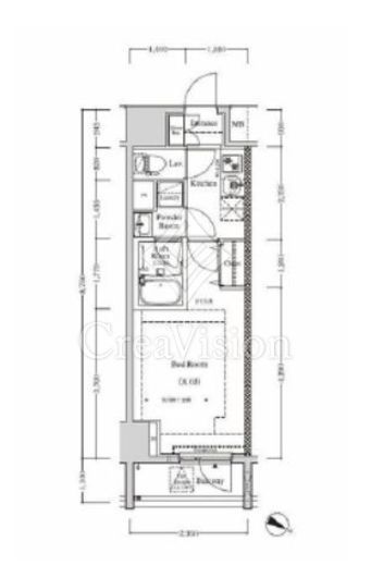 SQUARE CITY MINOWA (スクエアシティ三ノ輪) 4階 間取り図