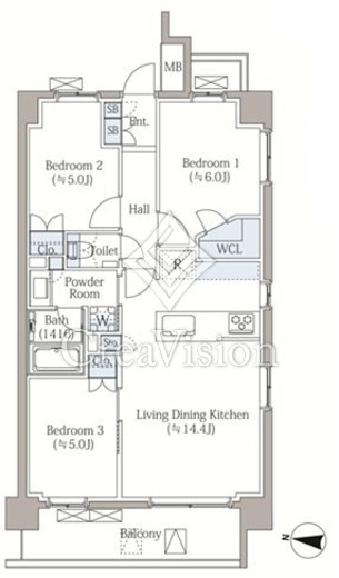 イノバスすみだ八広 510 間取り図