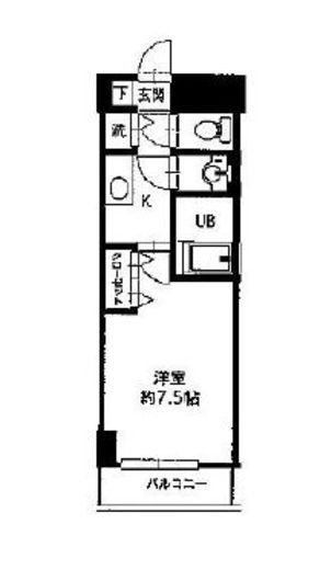 HF銀座レジデンスイースト2 704 間取り図