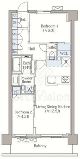 イノバスすみだ八広 309 間取り図