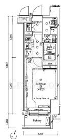 ガリシア新宿都庁前 5階 間取り図