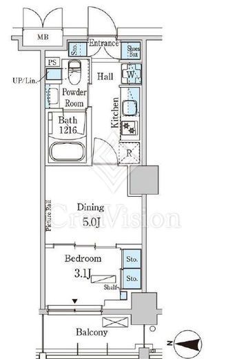パークアクシス本所吾妻橋サウスレジデンス 310 間取り図