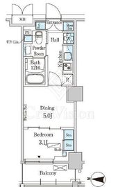 パークアクシス本所吾妻橋サウスレジデンス 310 間取り図