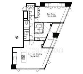 パークキューブ目黒タワー 2005 間取り図
