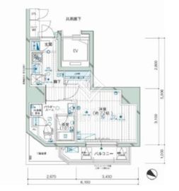 メインステージ西新宿2 4階 間取り図