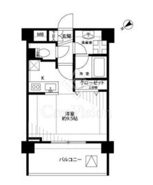 プレールドゥーク新宿御苑Ⅱ 2階 間取り図
