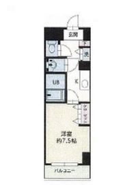 HF銀座レジデンスイースト2 805 間取り図