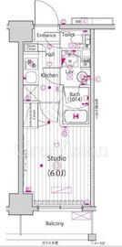 ガーラ・ステーション東神奈川 6階 間取り図