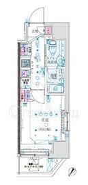 クレイシア巣鴨駅前 8階 間取り図