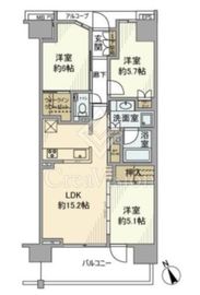 プラウドシティ方南町 5階 間取り図