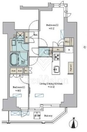 ブリリアイスト錦糸公園 1103 間取り図