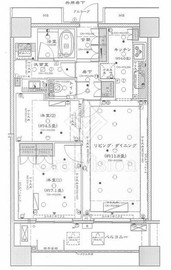 テラス渋谷美竹 5階 間取り図