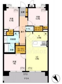 ロイヤルパークスリバーサイド 212 間取り図