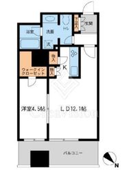 メトロタワー山下町 1202 間取り図