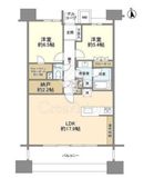 カワサキ・ミッドマークタワー 4階 間取り図