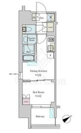 ブリリアイスト大井町 905 間取り図
