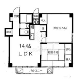 ヴェラハイツ赤坂新坂町 2階 間取り図