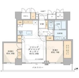 アリビオーレ神楽坂シティタワー 19階 間取り図