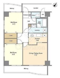 Cortile自由ヶ丘 (コルティール自由ヶ丘) 204 間取り図