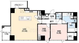 希神楽坂テラス 801 間取り図