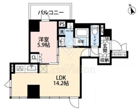 希神楽坂テラス 501 間取り図