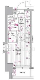 グランド・ガーラ桜木町駅前 5階 間取り図