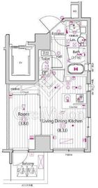 ガーラ・クレスタ横濱関内 6階 間取り図
