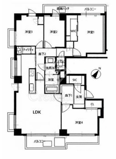 GSハイム南青山 2階 間取り図